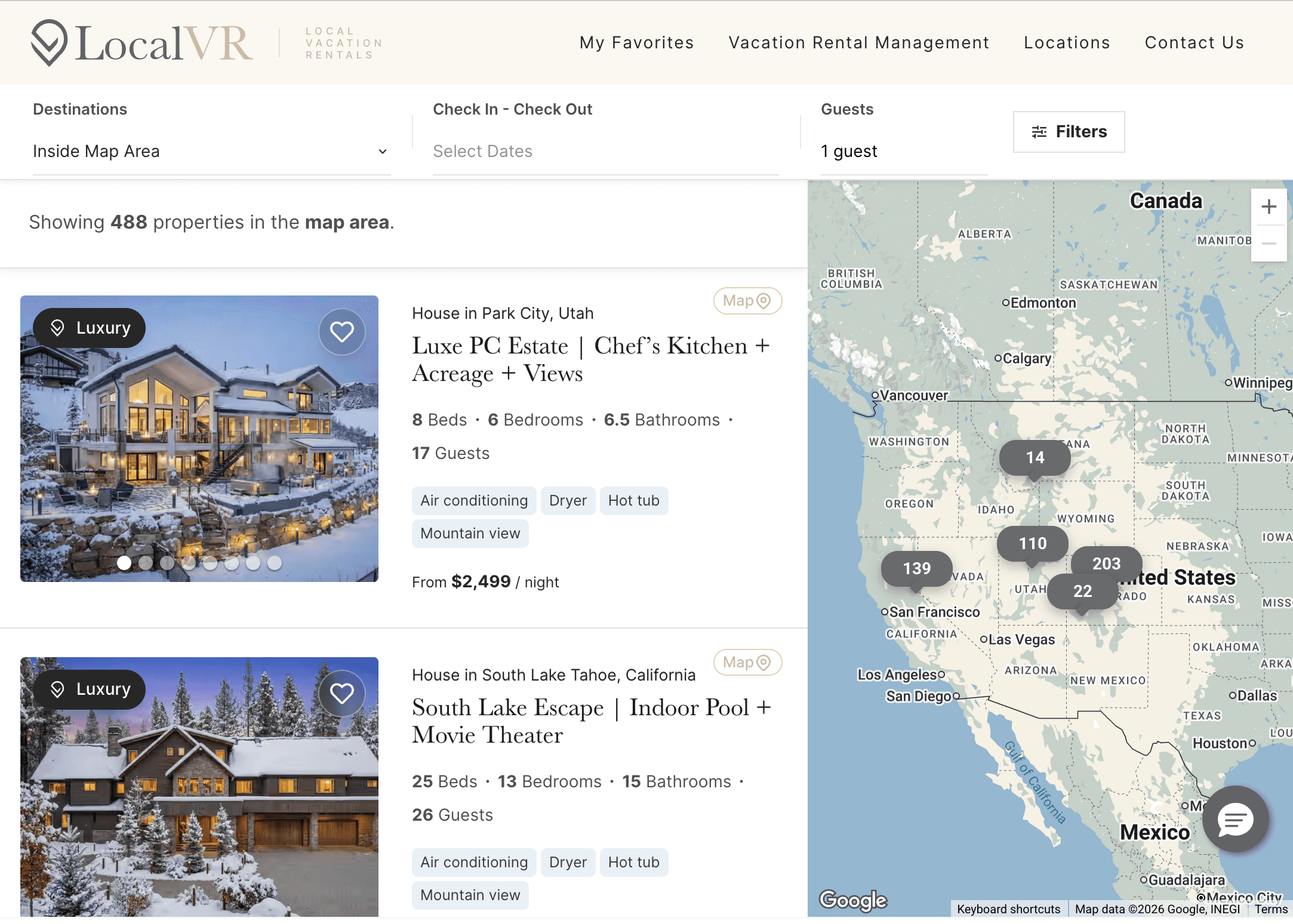 Direct Booking Website